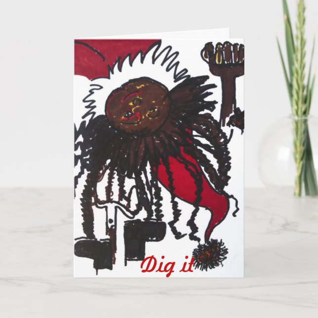 Santa Gardener Holiday Card (Front)