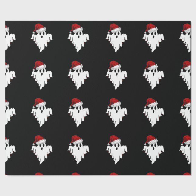Santa Ghosts Wrapping Paper (Seam)