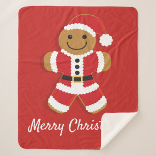 Santa Gingerbread Man   Serpa Blanket
