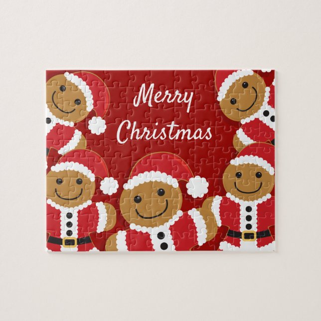 Santa Gingerbread Men | Jigsaw Puzzle (Horizontal)