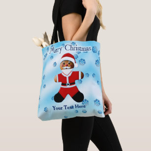 Santa Gingerbread - Merry Christmas  Tote Bag