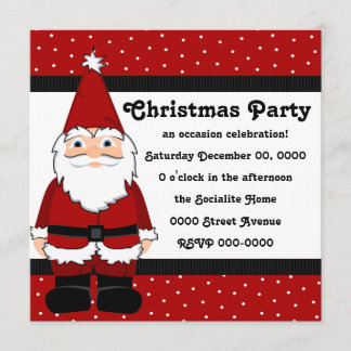 Santa Gnome Invitation