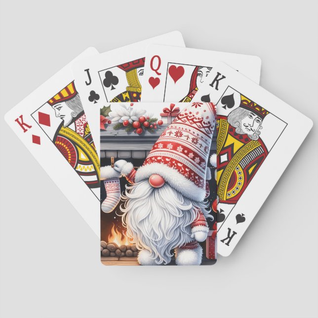 Santa Gnome Playing Cards (Back)