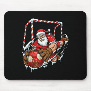 Santa Goalie 67 Soccer Ll Christmas Funny Sports  Mouse Pad