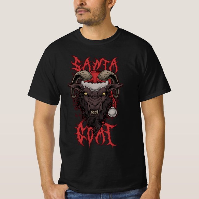 Santa Goat  T-Shirt (Front)