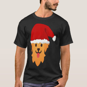 Santa Golden Retriever T-Shirt