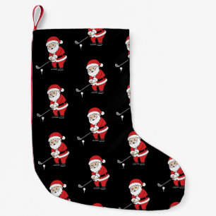 Santa Golf Club Christmas Golfer Xmas Holiday Small Christmas Stocking