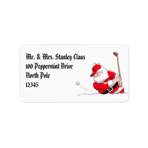 Santa Golf label