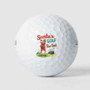 Santa Golf Par tee Christmas Party for Golfer Balls