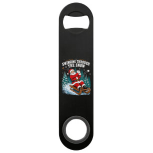 Santa Golfing Merry Christmas Golfer