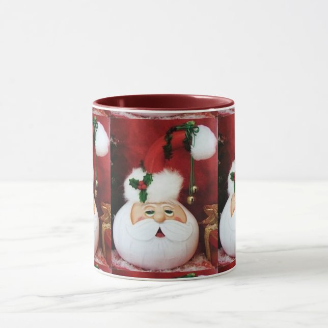 ***SANTA GOURD*** CHRISTMAS COFFEE MUG (Center)