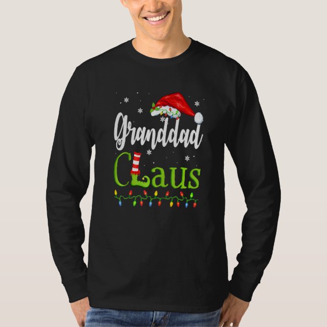 Santa Granddad Claus Christmas Matching Family T-Shirt (Front)