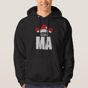 Santa Grandma Claus Xmas Family Matching Pyjamas T Hoodie