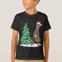 Santa Great Dane Dog Christmas Tree Light Funny Xm