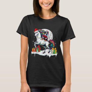 Santa Greater Swiss Mountain Riding Unicorn Christ T-Shirt