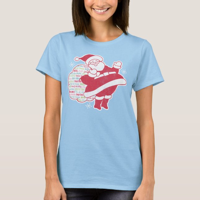 Santa Greetings T-Shirt (Front)