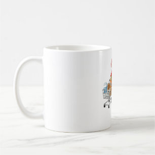 Santa Grocery List Reindeer Snacks Christmas Coffee Mug
