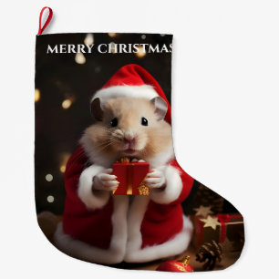 Santa Hamster Christmas Stocking