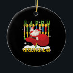 Santa Happy Chrismukkah Funny Hanukkah Christmas Ceramic Tree Decoration<br><div class="desc">Santa Happy Chrismukkah Funny Hanukkah Christmas</div>