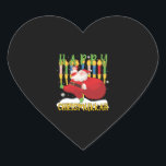 Santa Happy Chrismukkah Funny Hanukkah Christmas Heart Sticker<br><div class="desc">Santa Happy Chrismukkah Funny Hanukkah Christmas</div>