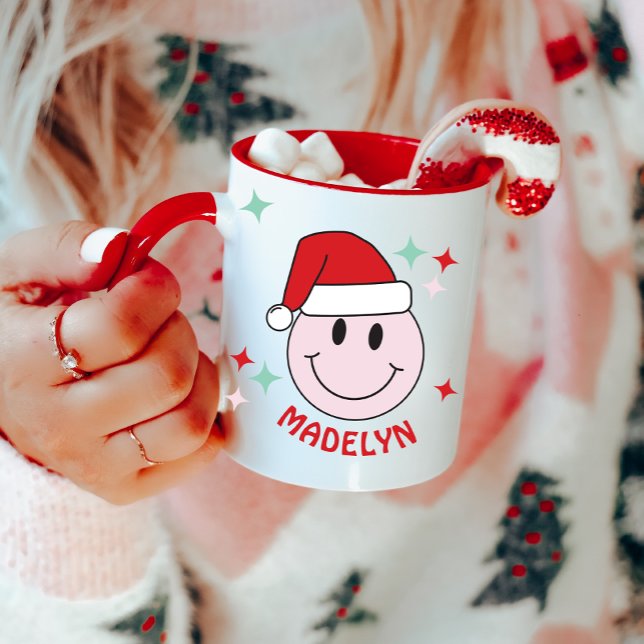 Santa Happy Face Personalised  Mug (Creator Uploaded)