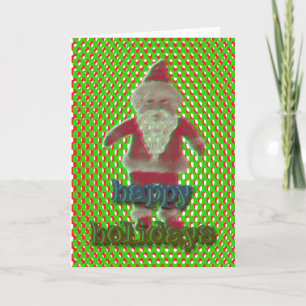 santa happy holidays holiday card
