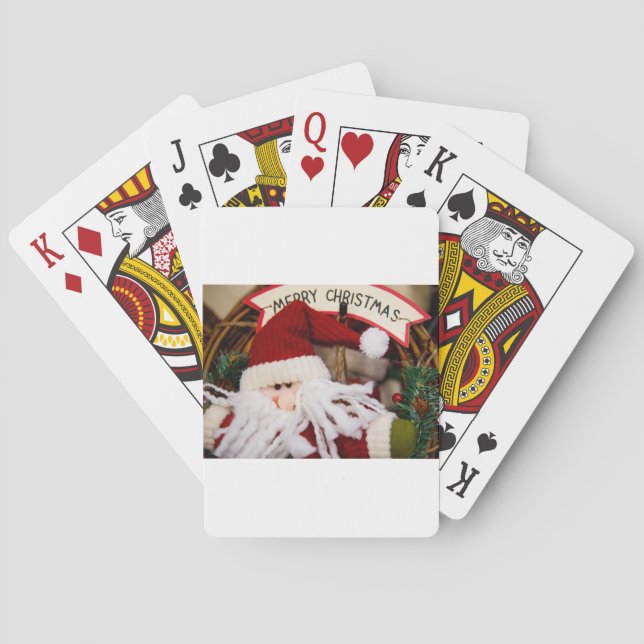 SANTA HAPPY HOLIDAYS PLAYING CARDS (Back)