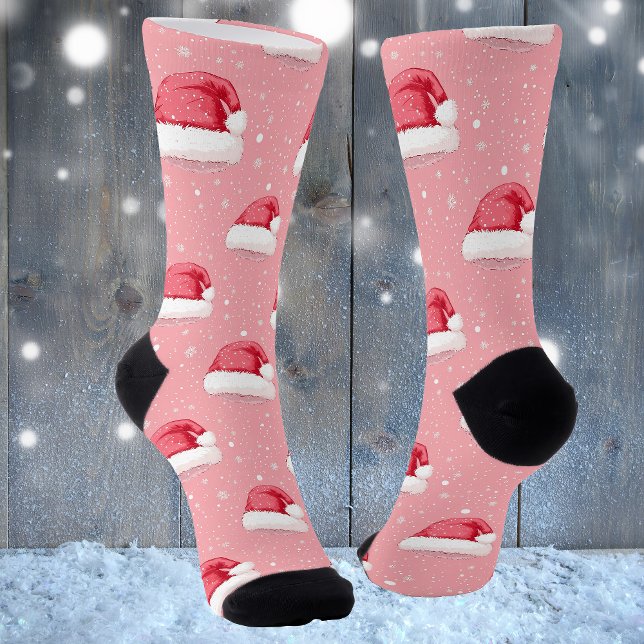 Santa Hat and Snowflake Socks (Creator Uploaded)