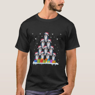Santa Hat Australian Shepherd Dog Lovers Men Women T-Shirt