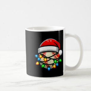 Santa Hat Baseball Toddler Kids Christmas Lights X Coffee Mug