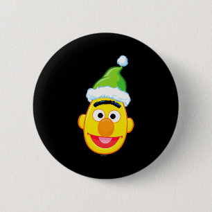 Santa Hat Bert 6 Cm Round Badge