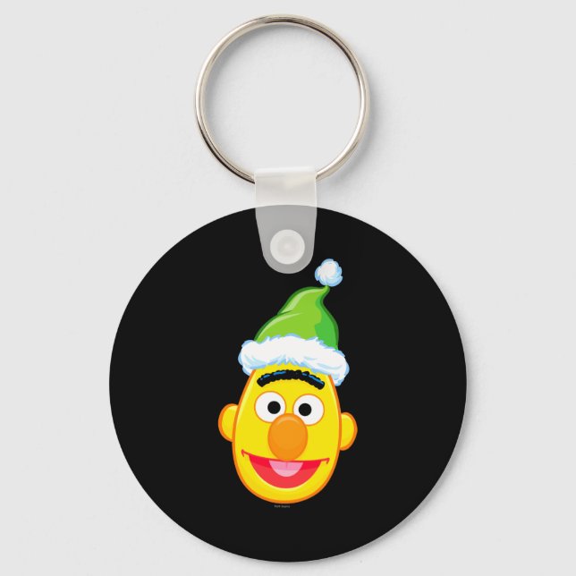 Santa Hat Bert  Key Ring (Front)