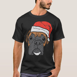 Santa Hat Boer Dog Christmas PJs Xmas Dog Lover Ow T-Shirt