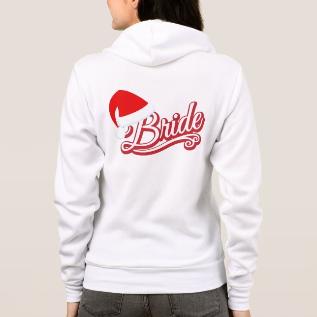 Santa Hat Bride Sweat Shirt white (Back)