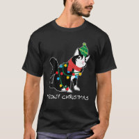 Santa Hat Cat Meowy X-Mas Light Up Funny Christmas