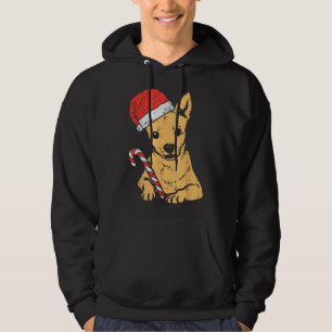Santa Hat Chihuahua Chiwawa Dog Christmas Xmas Hoodie
