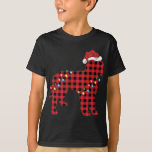 Santa Hat Christmas Goldendoodle Pajama T-Shirt