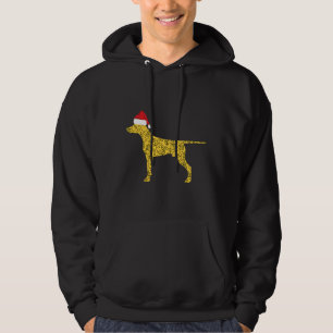Santa Hat Doberman Christmas For Dog Lover Doberma Hoodie