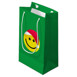 Santa Hat Emoji Christmas Small Gift Bag