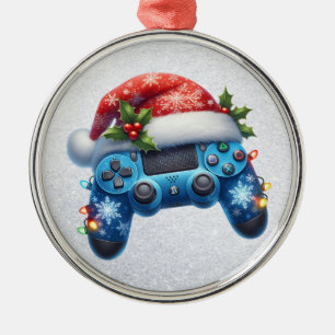 Santa Hat Game Controller Ornament
