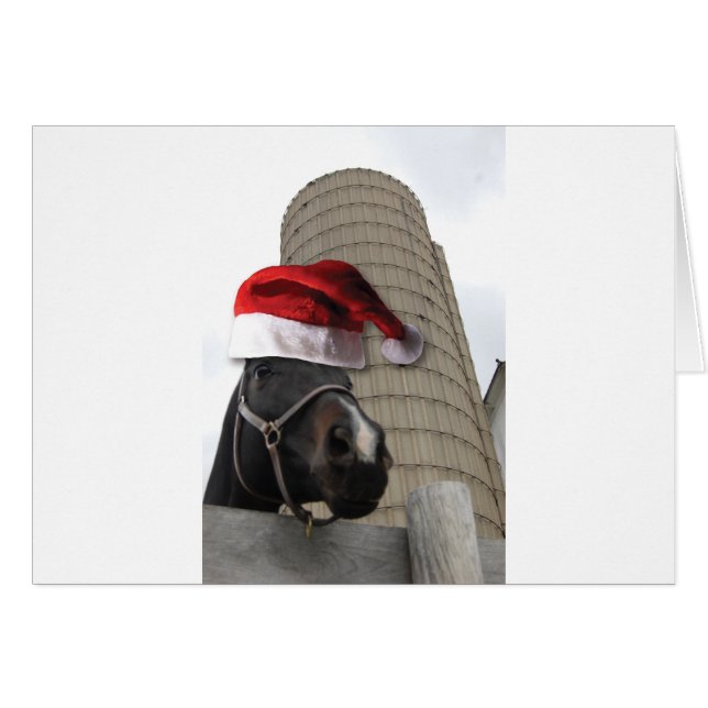 Santa Hat Horsey (Front Horizontal)