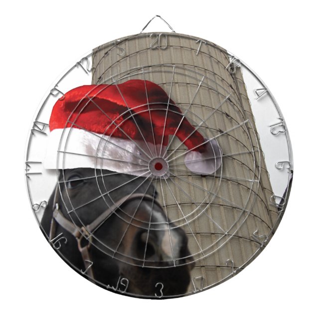 Santa Hat Horsey Dartboard (Front)