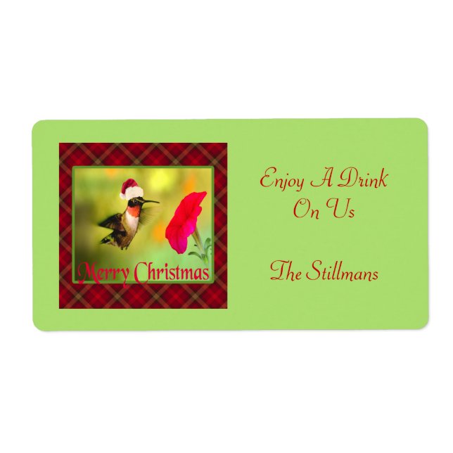 Santa Hat Hummingbird Christmas (Front)