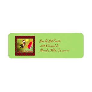 Santa Hat Hummingbird Christmas