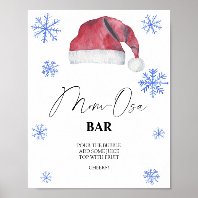 Santa hat - Mon-osa bar Poster (Front)