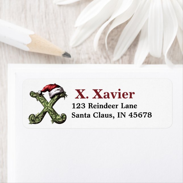 Santa Hat Monogram (Insitu)