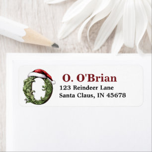 Santa Hat Monogram