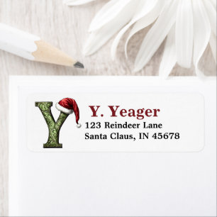 Santa Hat Monogram
