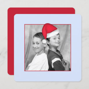 Santa Hat (moveable) Photo Card Square