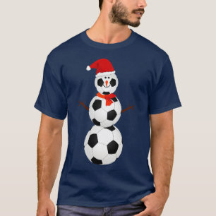 Santa Hat Snowman Christmas Lights Funny Xmas Squa T-Shirt